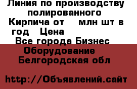 Линия по производству полированного  Кирпича от 70 млн.шт.в год › Цена ­ 182 500 000 - Все города Бизнес » Оборудование   . Белгородская обл.